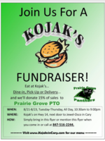 PTO Restaurant Fundraiser