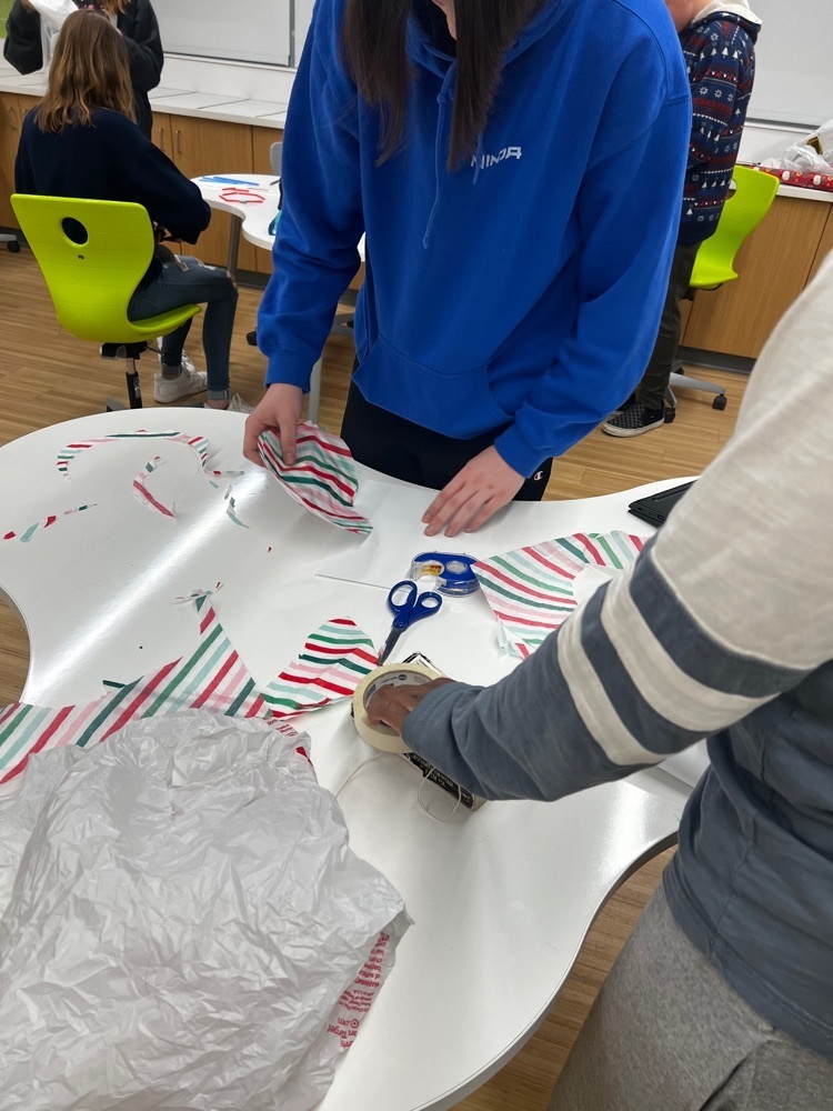 a student building their parachute