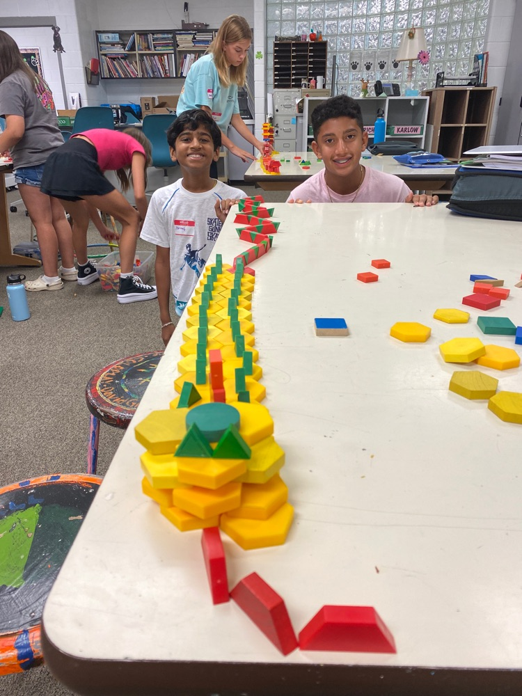 7th grade architecture students start getting creative
