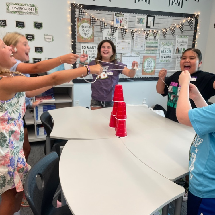 5th Grade Team Building: Stack the Cups Challenge