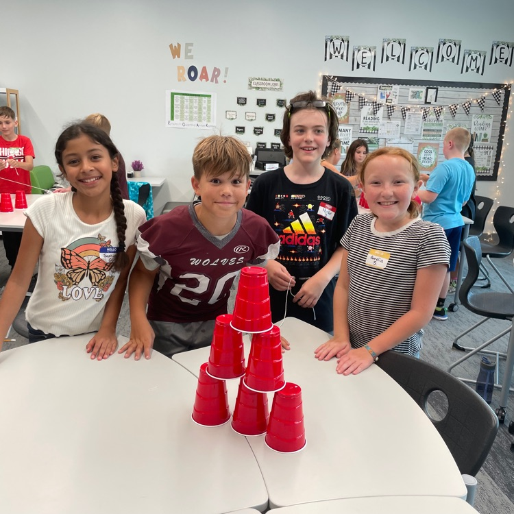 5th Grade Team Building: Stack the Cups Challenge